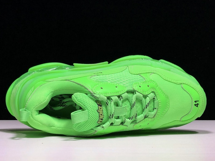 BLEN Triple S Neon Green Clear Sole  541624 W09OL 3801
