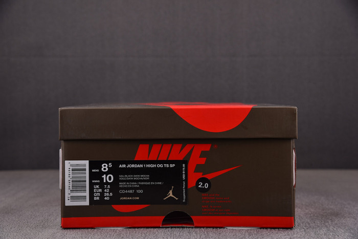 Air Jordan 1 Retro High OG SP Travis Scott Mocha 2.0  CD4487-100
