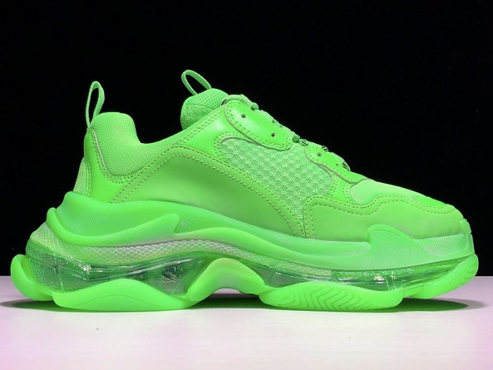 BLEN Triple S Neon Green Clear Sole  541624 W09OL 3801